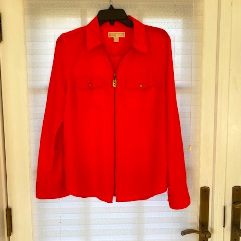 MICHAEL KORS Front Zip Shirt